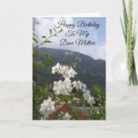 Jasmine Personalisiert Mother Birthday Karte<br><div class="desc">Grußkarte Blumenfotografie Mutter Geburtstagskarte. Passen Sie diese Geburtstagskarte mit jedem beliebigen Text an und lassen Sie sie dann ausdrucken und an Sie senden oder laden Sie sie sofort auf Ihr Mobiltelefon herunter. Wenn Sie Hilfe bei der Anpassung benötigen, kontaktieren Sie uns über den Link auf dieser Seite. Personalisierte Geburtstagskarte von...</div>