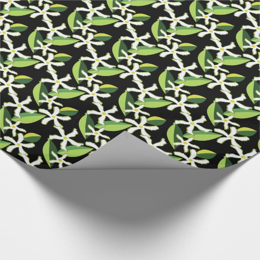Jasmine Retro Abstraktes Muster Geschenkpapier (Ecke)