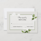 Jasmine RSVP Card (Vorderseite)
