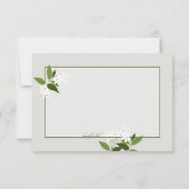 Jasmine RSVP Card Karte (Rückseite)