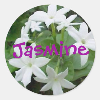 Jasmine Runder Aufkleber