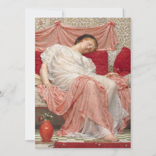 Jasmine (schöne junge Schlaffrau) Karte (Vorderseite)