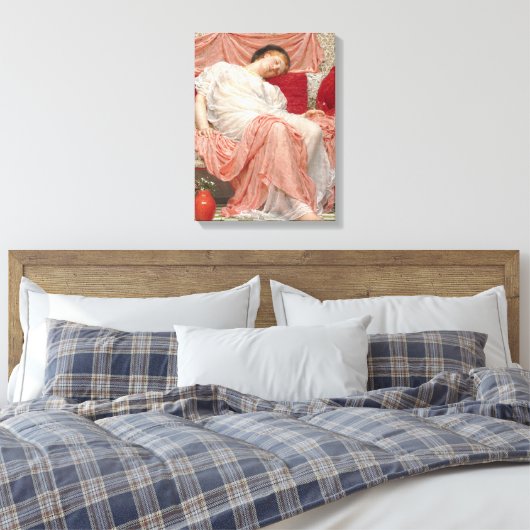 Jasmine (schöne junge Schlaffrau) Leinwanddruck (Insitu (Schlafzimmer))