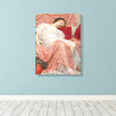 Jasmine (schöne junge Schlaffrau) Leinwanddruck (Insitu (Holzboden))