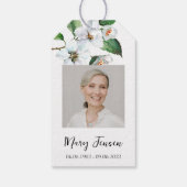 Jasmine Seed Packet Gedenkfeier Geschenkanhänger (Rückseite)