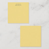 Jasmine & Slate Grey Minimalist Plain Modern Name Begleitkarte (Vorne/Hinten)