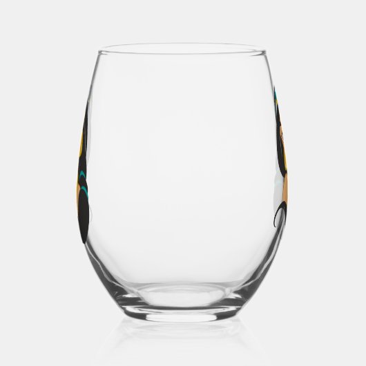 Jasmine Stemless Wine Glass Weinglas Ohne Stiel (Rechts)
