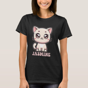 Jasmine Süßes Kitzchen Katzen-Design für Mädchen N T-Shirt
