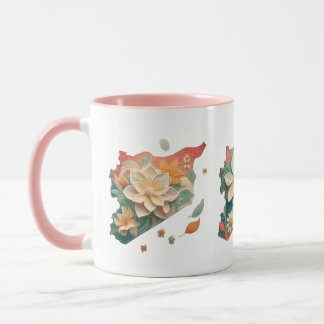 Jasmine Syrien Karte ي ط ة س و خ ر ر ي ا ي ا Tasse