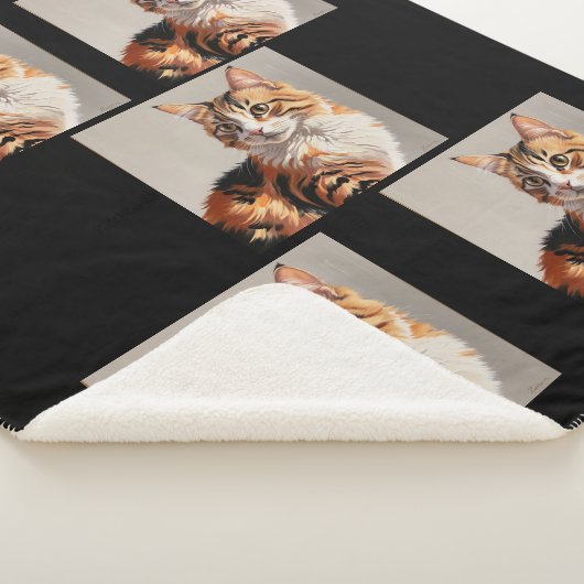 Jasmine the Calico Cat painting Sherpadecke (3/4)