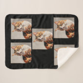 Jasmine the Calico Cat painting Sherpadecke (Vorderseite (Horizontal))