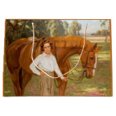 Jasmine the Horse (von Algernon Talmage) Große Geschenktüte (Vorderseite)