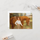 Jasmine the Horse (von Algernon Talmage) Karte (Vorderseite/Rückseite Beispiel)