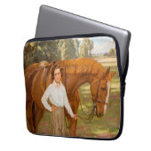 Jasmine the Horse (von Algernon Talmage) Laptopschutzhülle (Vorderseite Links)