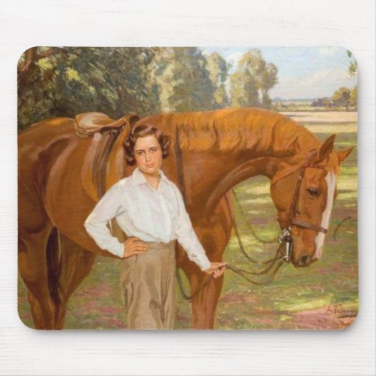 Jasmine the Horse (von Algernon Talmage) Mousepad (Vorne)