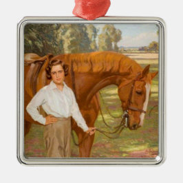 Jasmine the Horse (von Algernon Talmage) Ornament Aus Metall