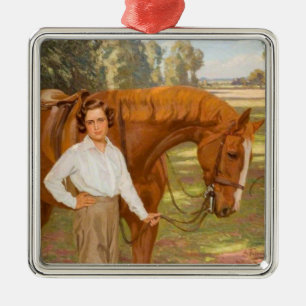 Jasmine the Horse (von Algernon Talmage) Ornament Aus Metall