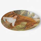 Jasmine the Horse (von Algernon Talmage) Pappteller (Schrägansicht)