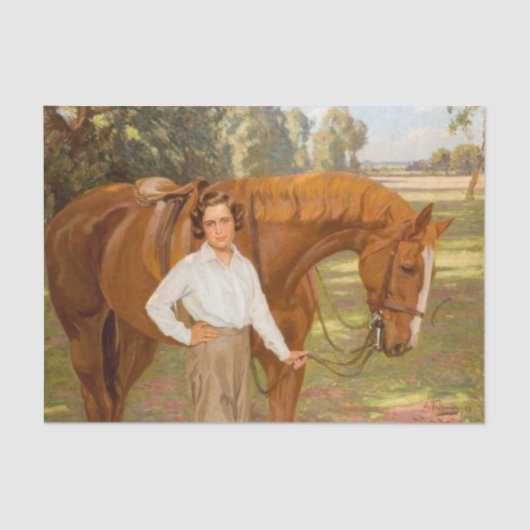 Jasmine the Horse (von Algernon Talmage) Seidenpapier (Vorderseite)