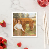 Jasmine the Horse (von Algernon Talmage) Serviette (Beispiel)