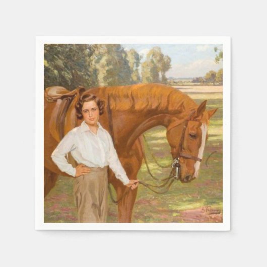 Jasmine the Horse (von Algernon Talmage) Serviette (Vorderseite)