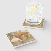 Jasmine the Horse (von Algernon Talmage) Steinuntersetzer (Seitenansicht)