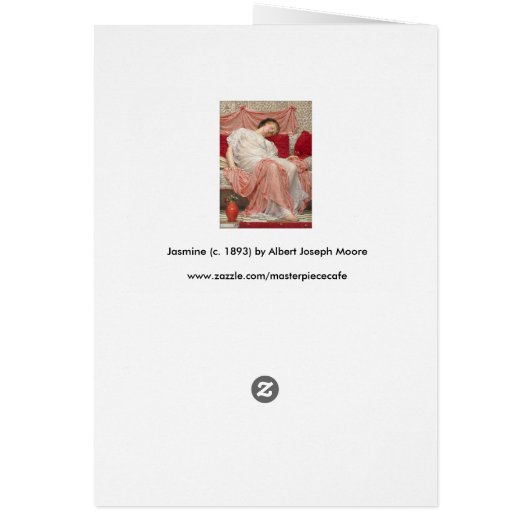 Jasmine von Albert Joseph Moore, Viktorianische Ku (Hinten)