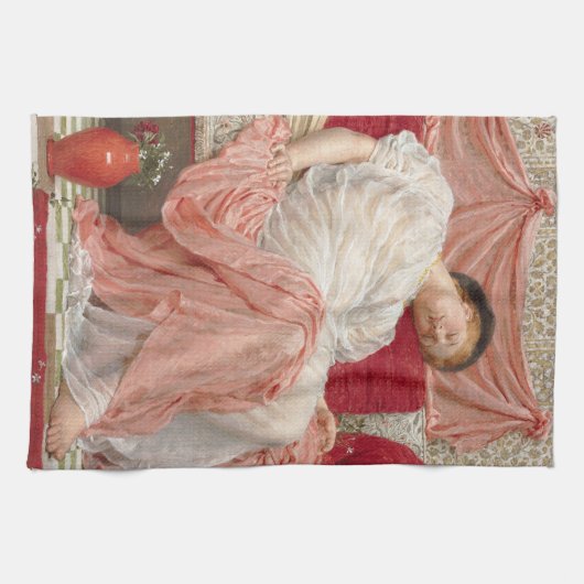 Jasmine von Albert Joseph Moore, Viktorianische Ku Geschirrtuch (Horizontal)