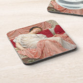 Jasmine von Albert Joseph Moore, Viktorianische Ku Getränkeuntersetzer (Linke Seite)