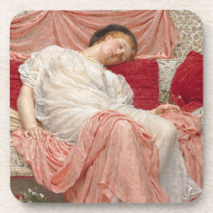 Jasmine von Albert Joseph Moore, Viktorianische Ku Getränkeuntersetzer