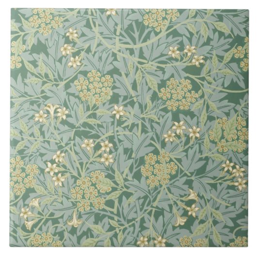 Jasmine (von William Morris) Fliese (Vorderseite)