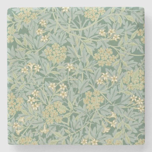 Jasmine (von William Morris) Steinuntersetzer (Vorderseite)