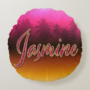 Jasmine Vorname Name golden pink Kissen
