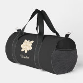Jasmine Weiße Blume Eleganter Name Duffle Bag (Rechte Ecke)