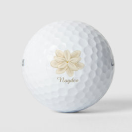 Jasmine White Flower Elegant Name Golfball
