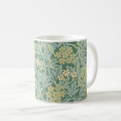 Jasmine William Morris Floral gemustert Kaffeetasse (VorderseiteRechts)
