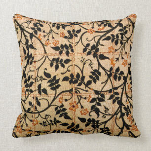 Jasminhintervorhangentwurf, 1868-70 (Druckfeldbett Kissen