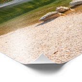 Jasna-See in den slowenischen Alpen im Herbst Fotodruck (Ecke)