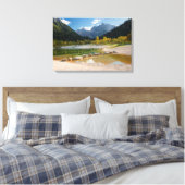 Jasna-See in den slowenischen Alpen im Herbst Leinwanddruck (Insitu (Schlafzimmer))
