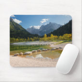 Jasna-See in den slowenischen Alpen im Herbst Mousepad (Mit Mouse)