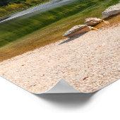 Jasna-See in den slowenischen Alpen im Herbst Poster (Ecke)