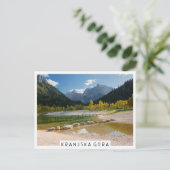 Jasna-See in den slowenischen Alpen im Herbst Postkarte (Stehend Vorderseite)