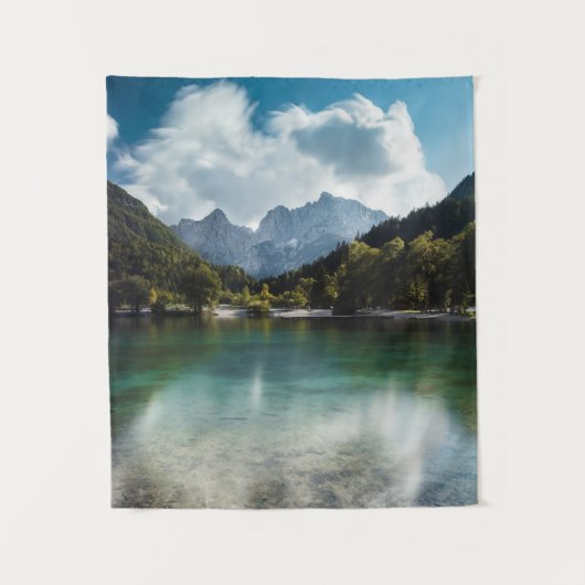 Jasna-See in Kranjska Gora, Slowenien Wandteppich (Vorderseite)