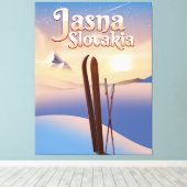 Jasna, Slowakei Skiposter. Leinwanddruck (Insitu (Holzboden))