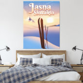 Jasna, Slowakei Skiposter. Leinwanddruck (Insitu (Schlafzimmer))
