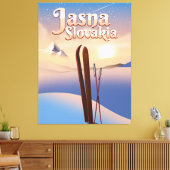 Jasna, Slowakei Skiposter. Leinwanddruck (Insitu (Wohnzimmer))