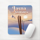 Jasna, Slowakei Skiposter. Mousepad (Mit Mouse)