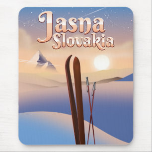 Jasna, Slowakei Skiposter. Mousepad