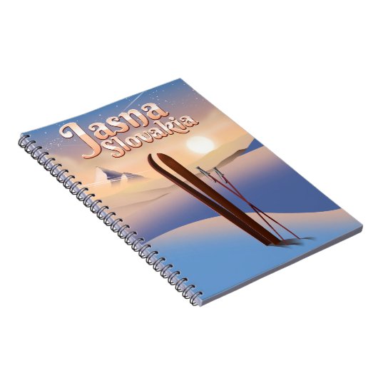 Jasna, Slowakei Skiposter. Notizblock (Rechte Seite)