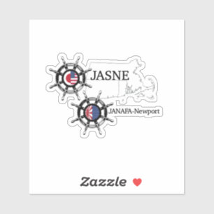 JASNE-JANAFA - Logo - Karte - Akronym Aufkleber